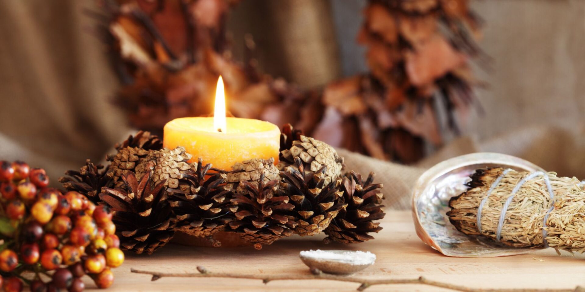 Samhain Altar Bild Samhain Zeremonie im Soham Langerwehe